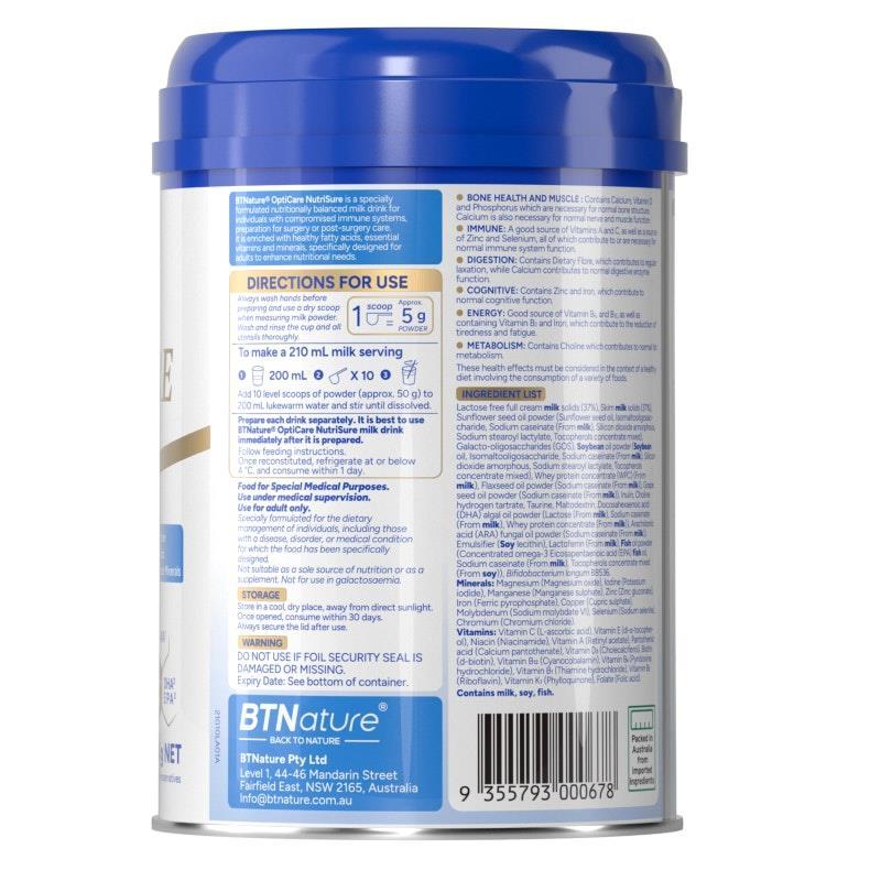 BTNature OptiCare NutriSure Balanced Milk Powder 800g