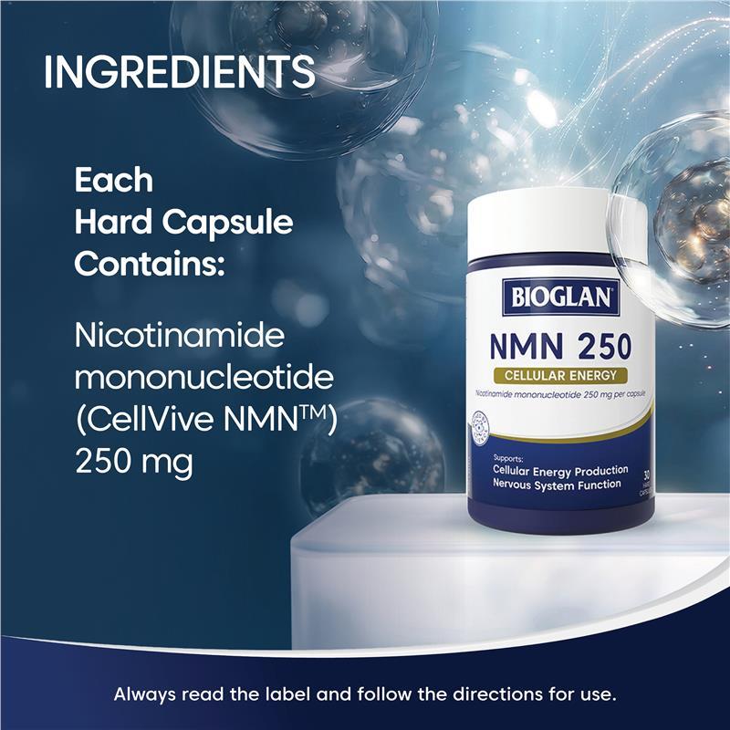 Bioglan NMN 250mg 30 Capsules