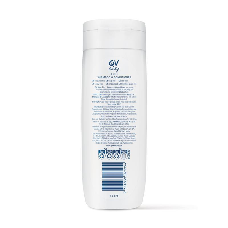 Ego QV Baby 2in1 Shampoo & Conditioner 250g