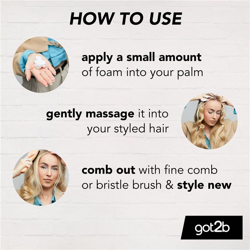 Got2b Un-Glued Styling & Hair Spray Remover Foam 150ml