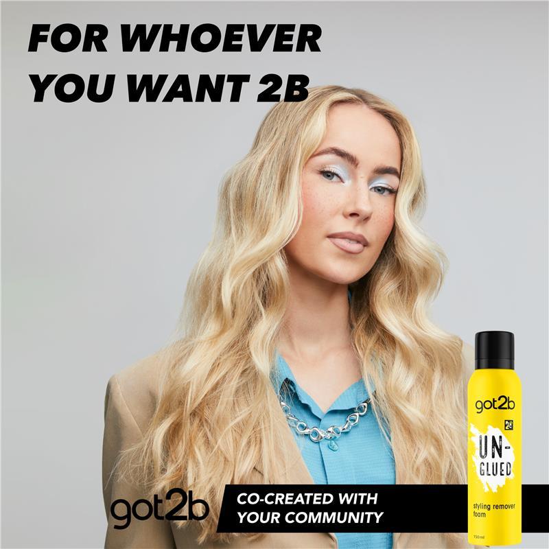 Got2b Un-Glued Styling & Hair Spray Remover Foam 150ml