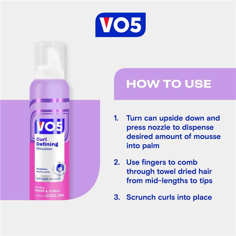 VO5 Curl Defining Mousse 200ml