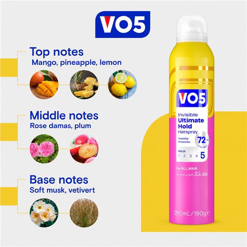 VO5 Ultimate Hold Hairspray 250ml