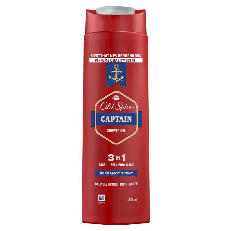 Old Spice Captain 3 in 1 Body Wash 400ml