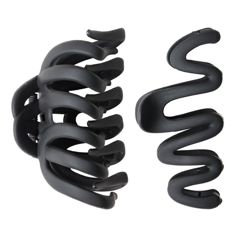 My Beauty Hair Claw Clips Large 2 Pack Black