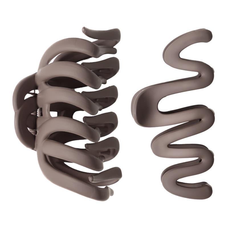 My Beauty Hair Claw Clips Large 2 Pack Brown