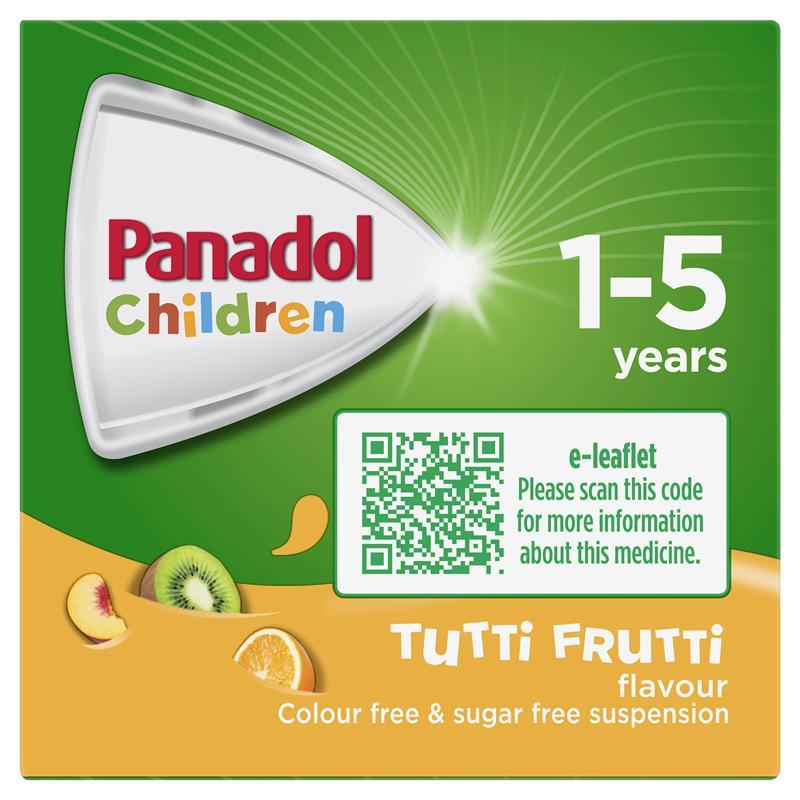 Panadol Childrens 1-5 Years Tutti Frutti 200ml