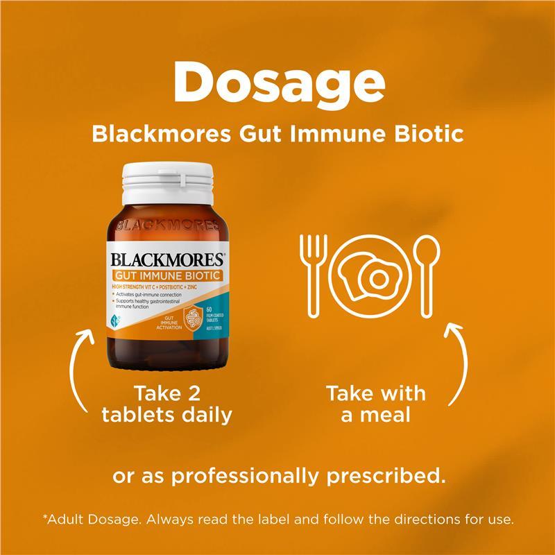 Blackmores Gut Immune Biotic 60 Tablets