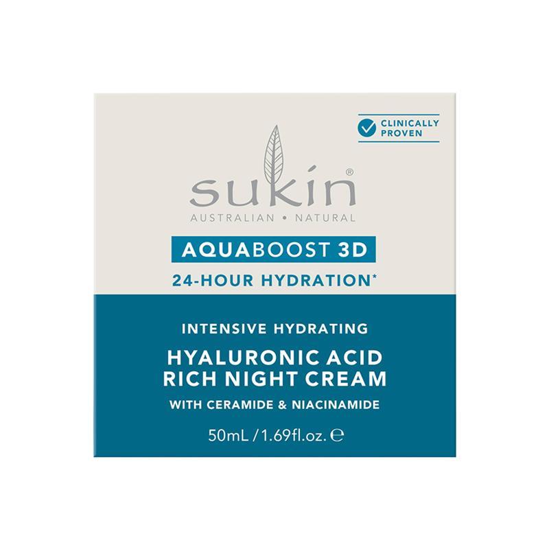 Sukin Aquaboost 3D Hyaluronic Acid Night Cream 50ml