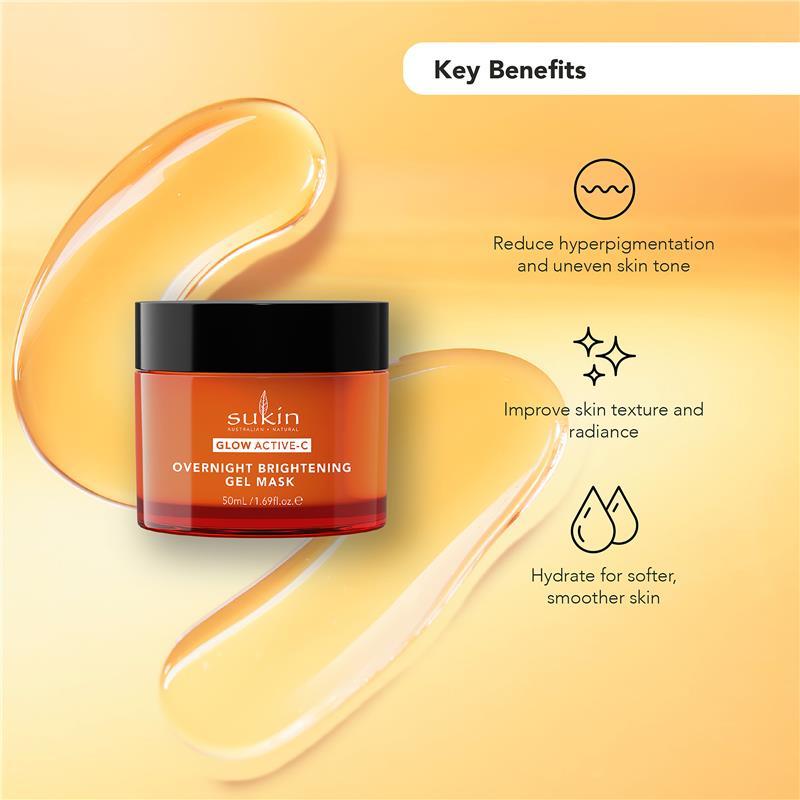 Sukin Glow Active-C Overnight Brightening Gel Mask