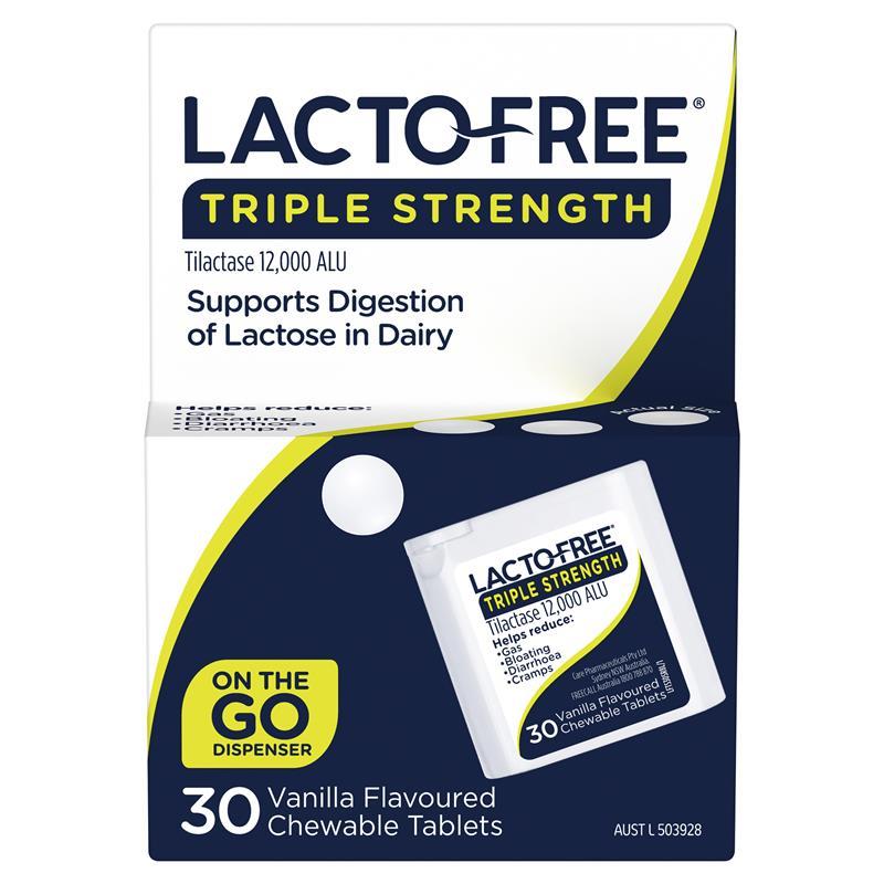 Lacto Free Triple Strength Chewable 30 Tablets