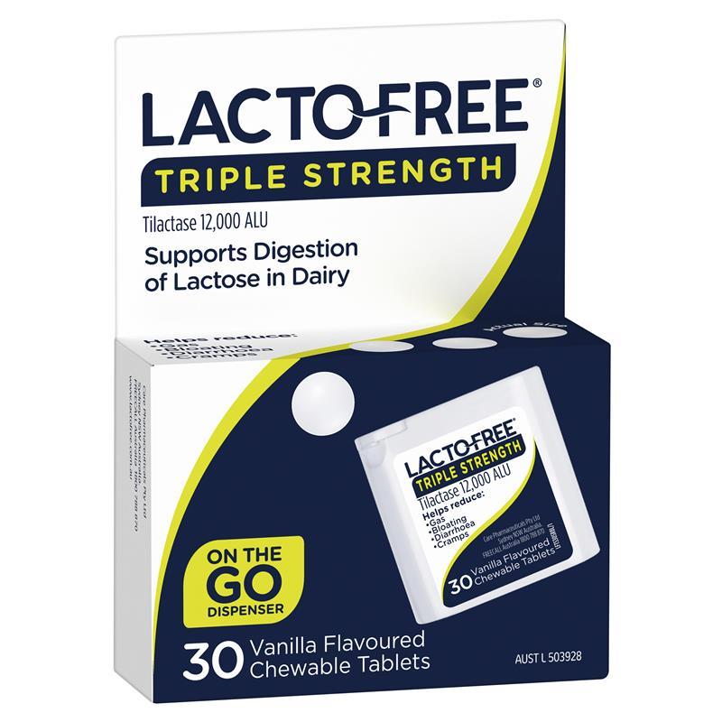 Lacto Free Triple Strength Chewable 30 Tablets
