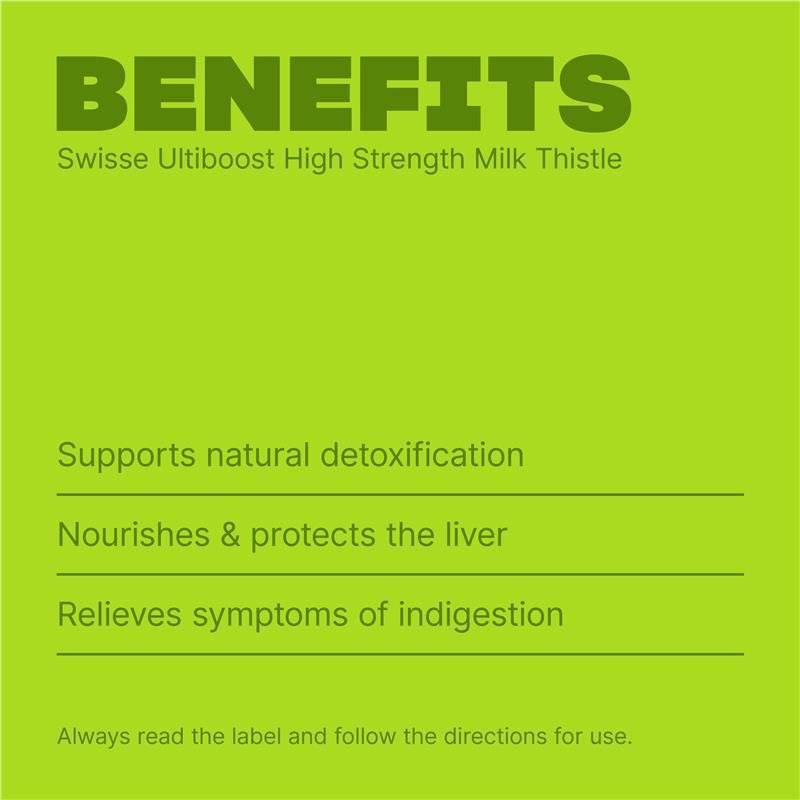 Swisse Ultiboost High Strength Milk Thistle 180 Tablets