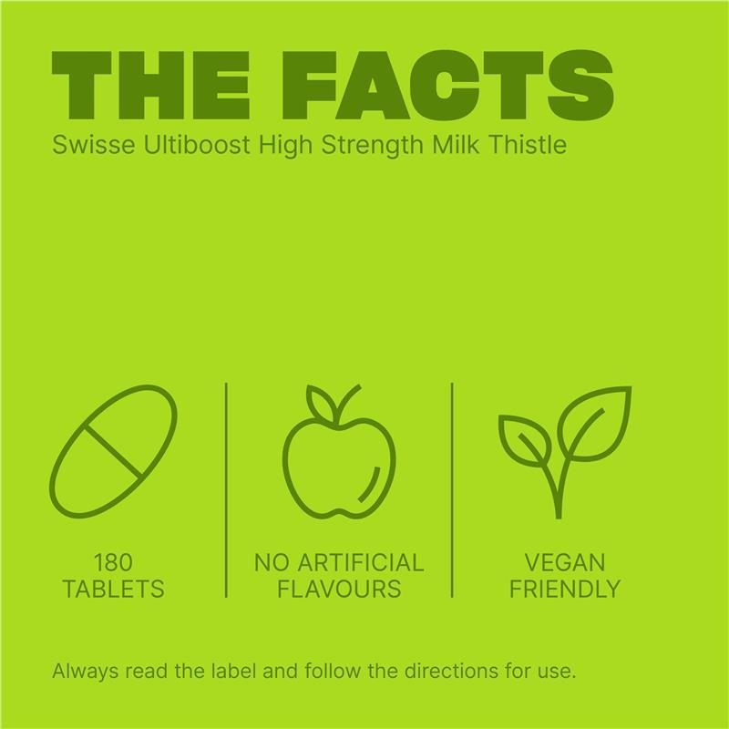 Swisse Ultiboost High Strength Milk Thistle 180 Tablets