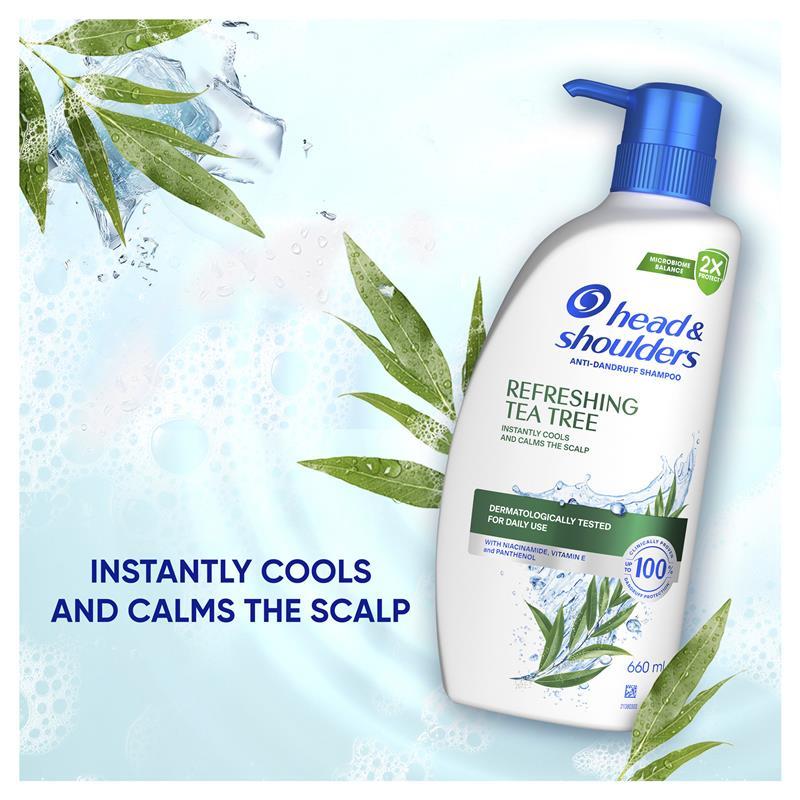 Head & Shoulders Refreshing Tea Tree Shampoo 600ml