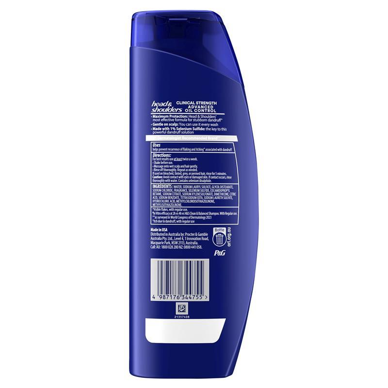 Head & Shoulders Clinicals Advanced Oil Control Shampoo 400ml