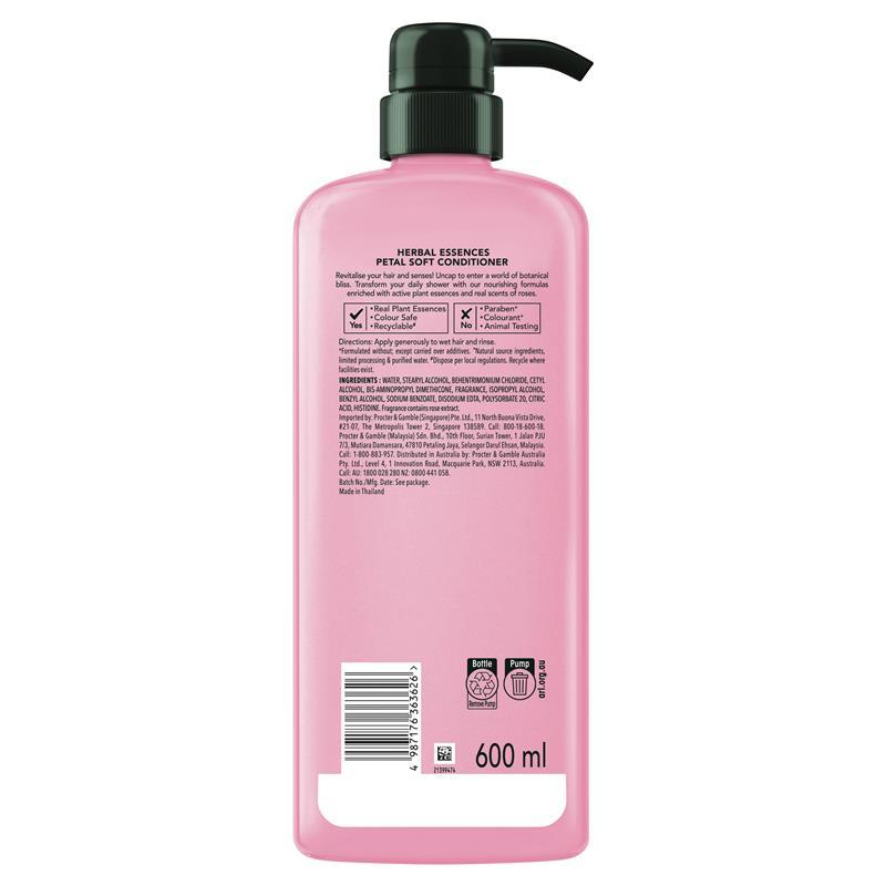 Herbal Essences Conditioner Petal Soft Rose Haircare 600ml