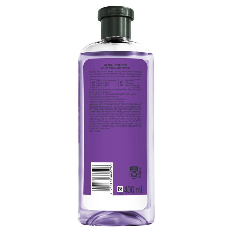 Herbal Essences Shampoo Calm Frizz Lavender Haircare 400ml