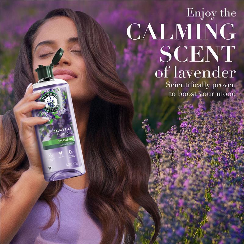 Herbal Essences Shampoo Calm Frizz Lavender Haircare 400ml