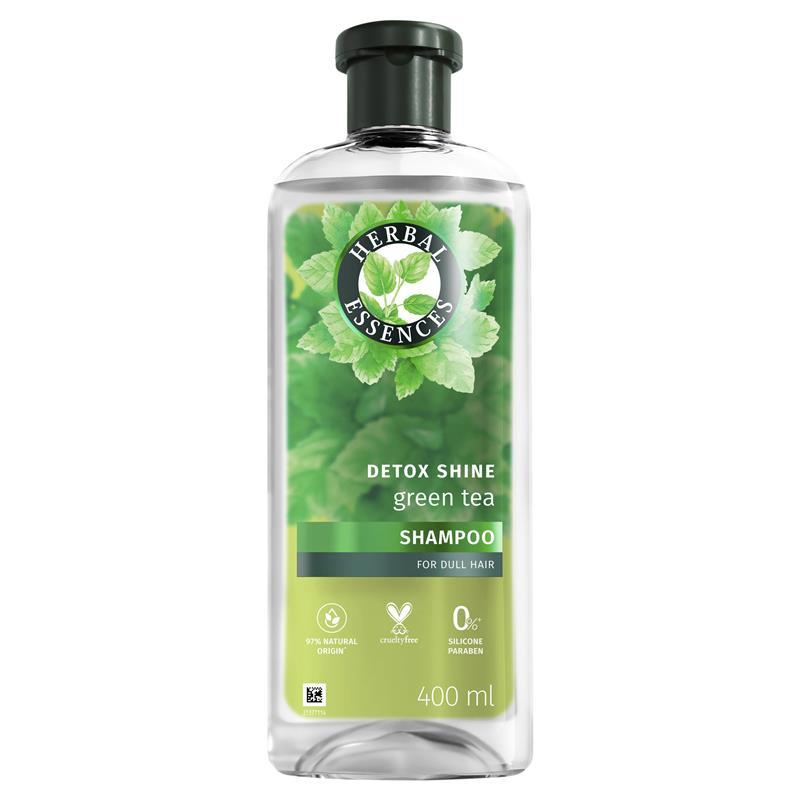 Herbal Essences Shampoo Detox Shine Green Tea Haircare 400ml
