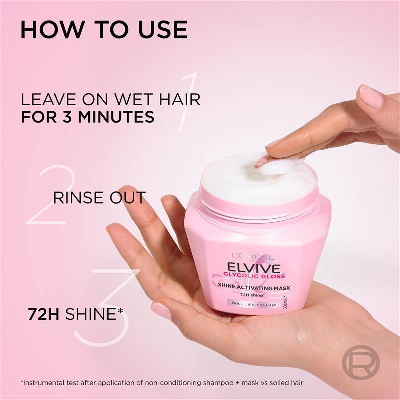 L'Oreal Elvive Glycolic Gloss Shine Activating Mask 300ml