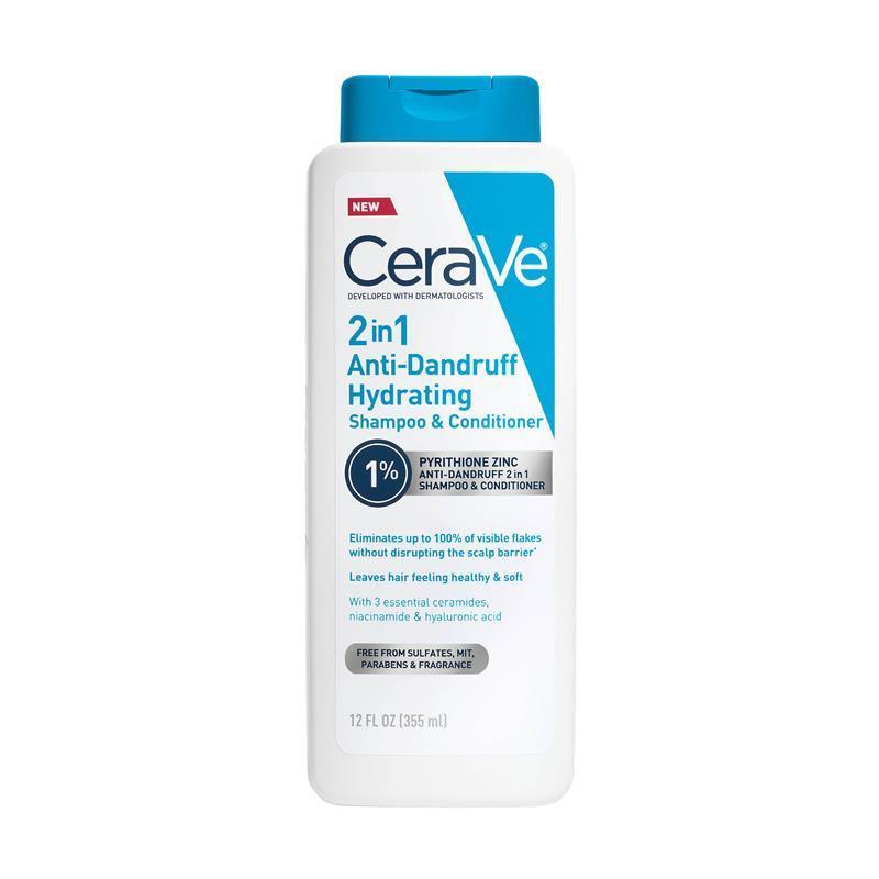 CeraVe Hair 2in1 Anti-Dandruff Hydrating Shampoo and Conditioner 355ml