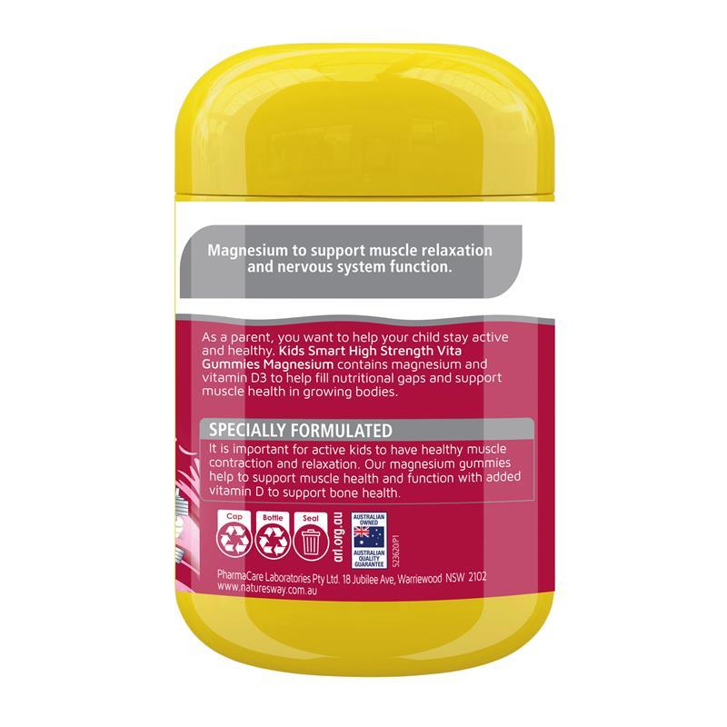Nature's Way Kids Smart Vita Gummies High Strength Magnesium 50 Pastilles