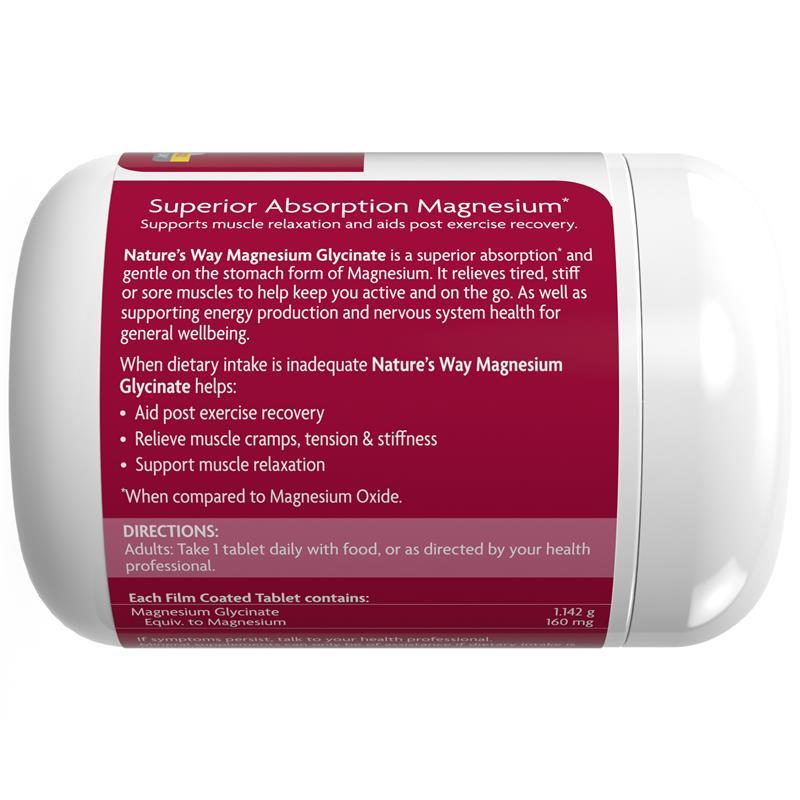 Nature's Way Magnesium Glycinate 300 Tablets