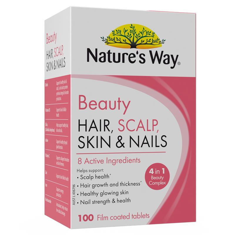 Nature's Way Beauty Hair Scalp Skin & Nails 100 Tablets