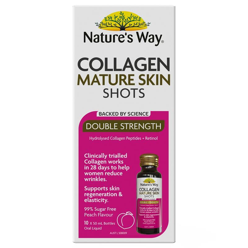 Buy Nature's Way Collagen Mature Skin Shots 10 x 50ml online at Chemist ...