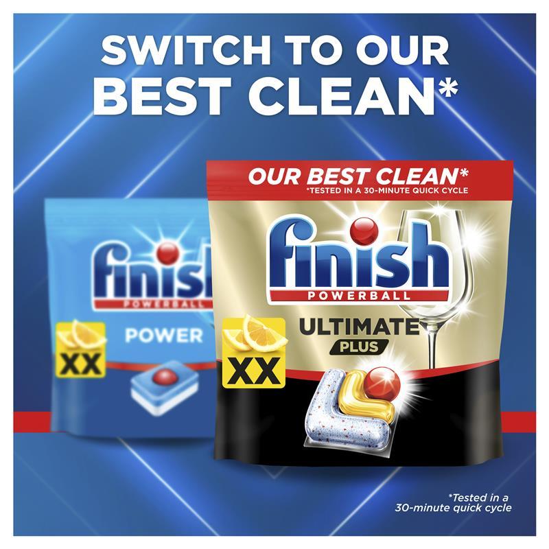 Finish Power Dishwashing Tablets Lemon Sparkle 60 Pack