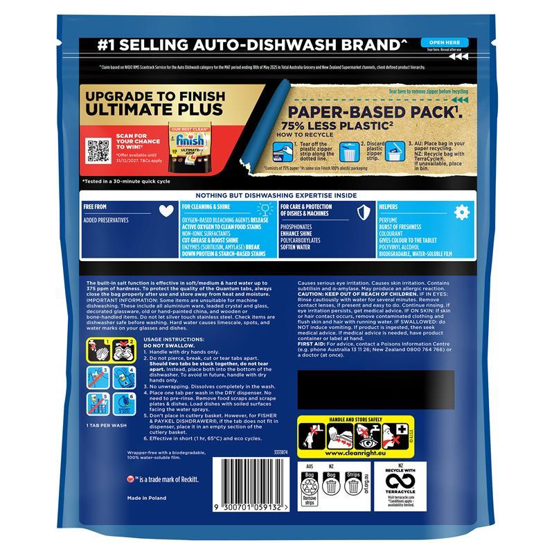 Finish Quantum Dishwashing Tablets Lemon 50 Pack