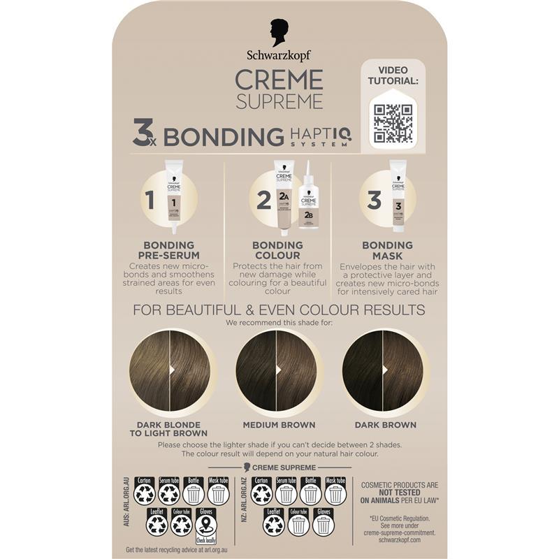 Schwarzkopf Creme Supreme Permanent Natural Light Brown 6-0