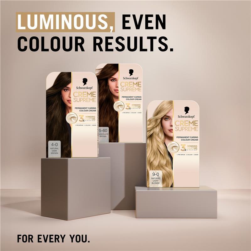 Schwarzkopf Creme Supreme Permanent Cool Ash Blonde 8-16
