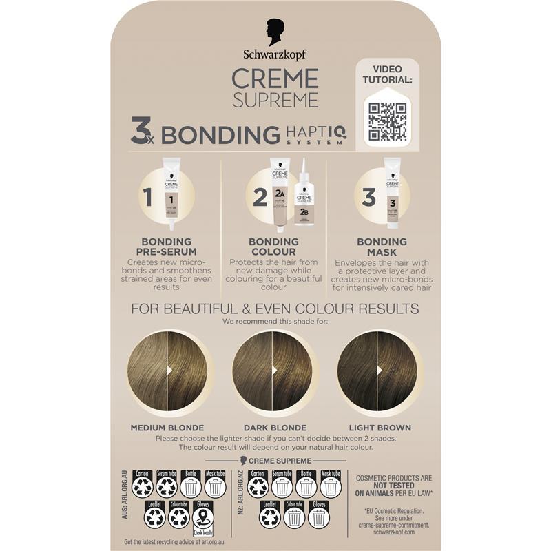 Schwarzkopf Creme Supreme Permanent Natural Dark Blonde 7-0