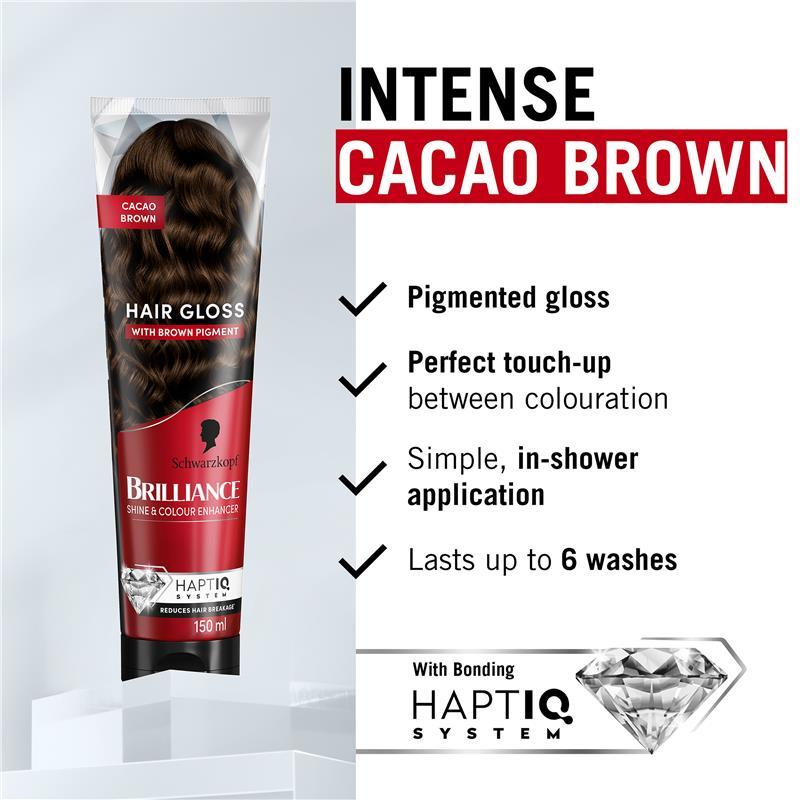 Schwarzkopf Brilliance Gloss Bonding Semi Permanent Mask Cacao Brown