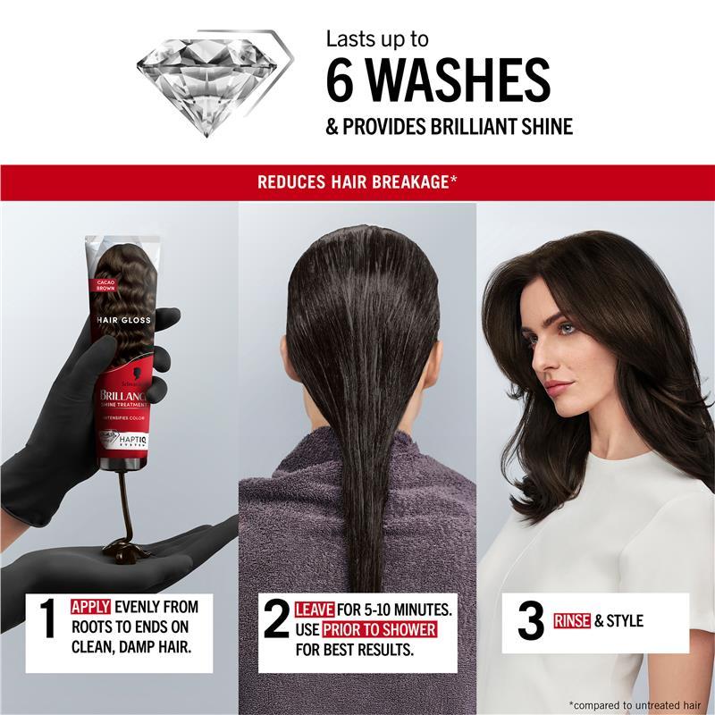 Schwarzkopf Brilliance Gloss Bonding Semi Permanent Mask Cacao Brown