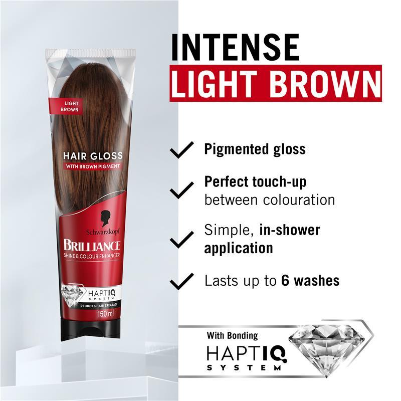 Schwarzkopf Brilliance Gloss Bonding Semi Permanent Mask Light Brown