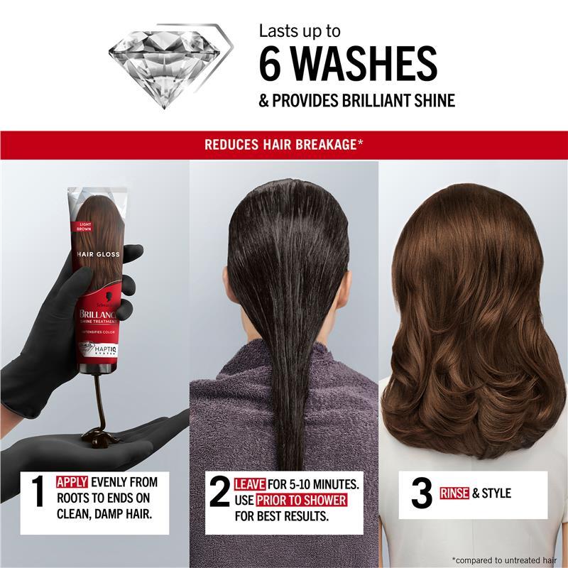 Schwarzkopf Brilliance Gloss Bonding Semi Permanent Mask Light Brown
