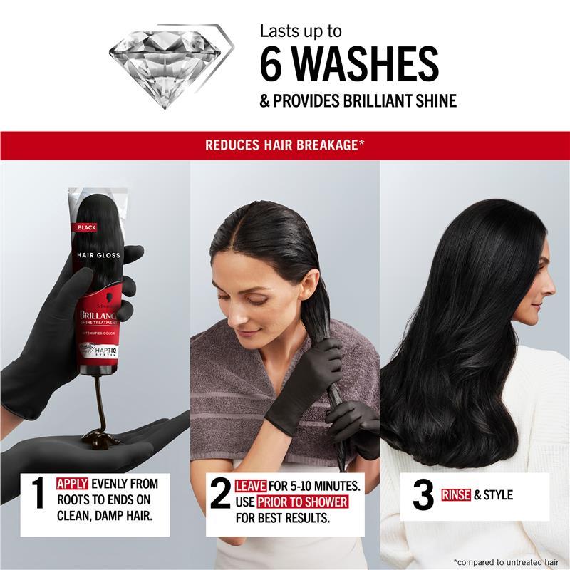 Schwarzkopf Brilliance Gloss Bonding Semi Permanent Mask Black