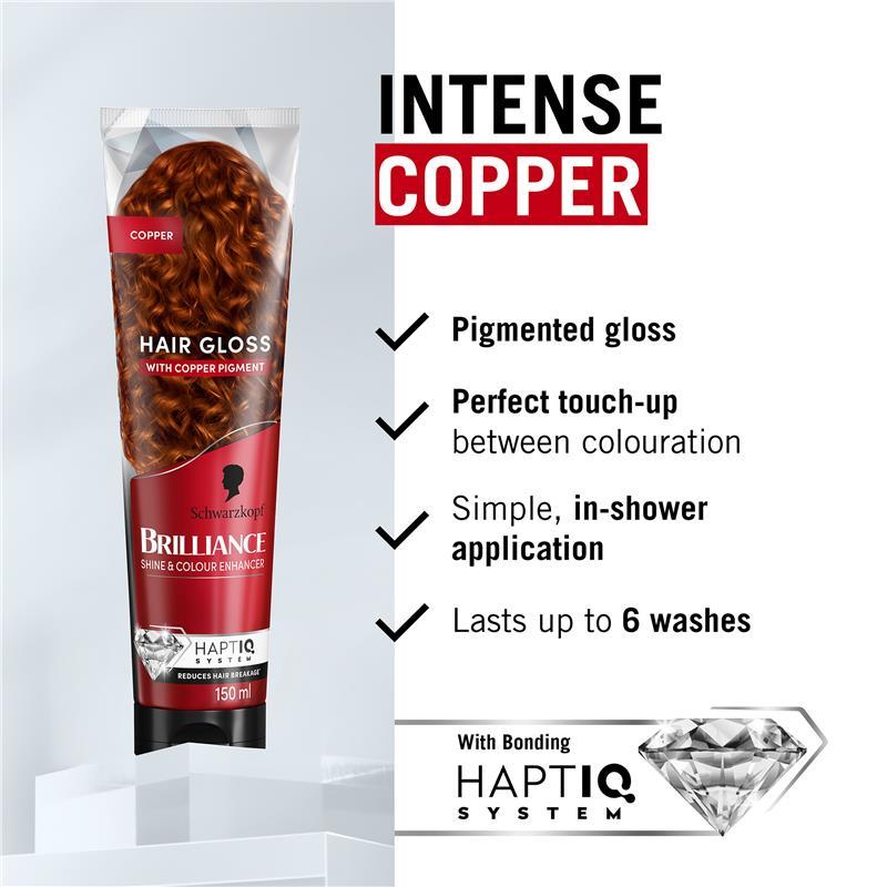 Schwarzkopf Brilliance Gloss Bonding Semi Permanent Mask Copper