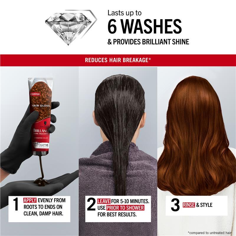 Schwarzkopf Brilliance Gloss Bonding Semi Permanent Mask Copper