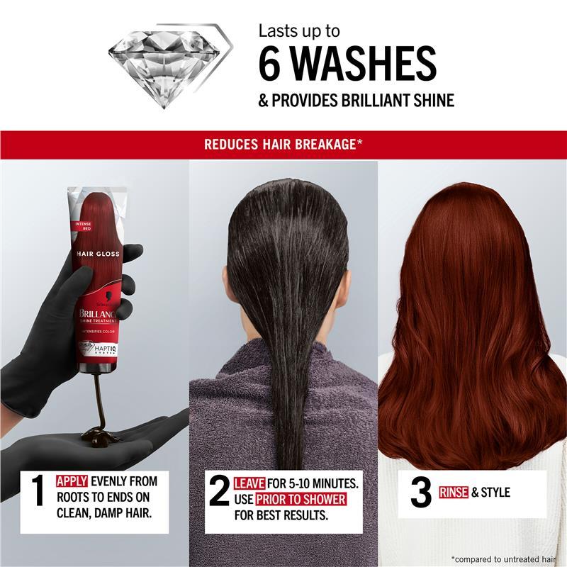 Schwarzkopf Brilliance Gloss Bonding Semi Permanent Mask Intense Red