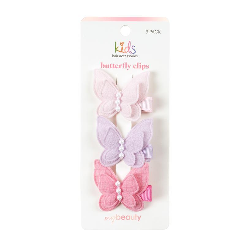 My Beauty Kids Hair Accessories 26A Butterfly Clips 3 Pack