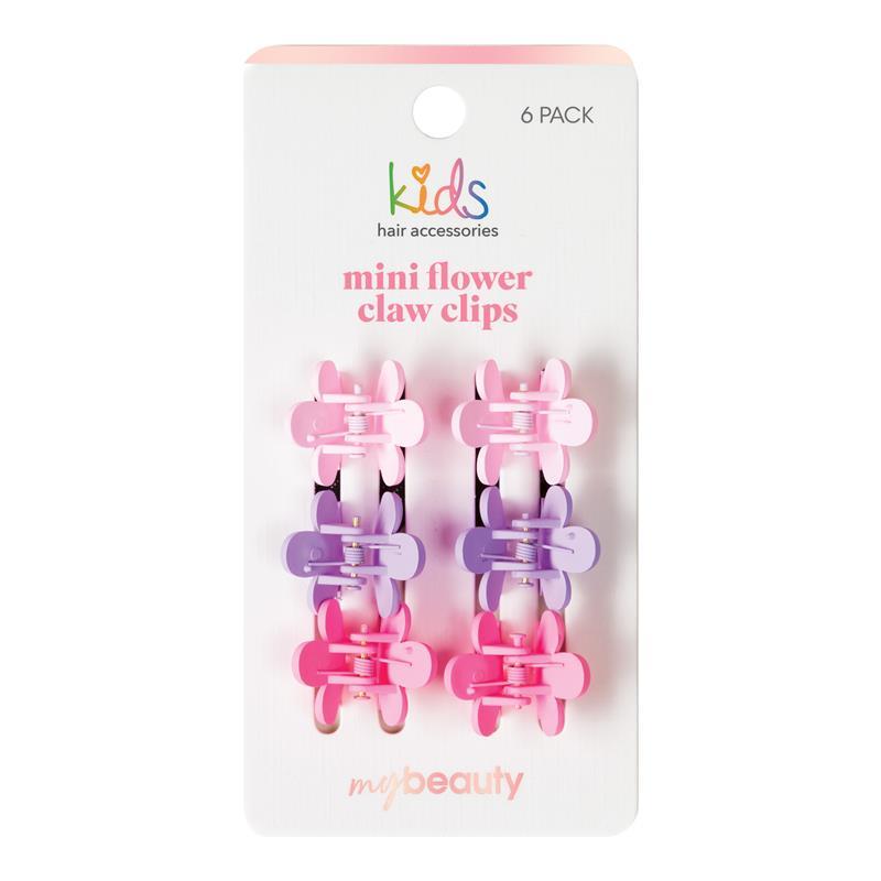 My Beauty Kids Hair Accessories 26A Mini Butterfly Claw Clips 6 Pack