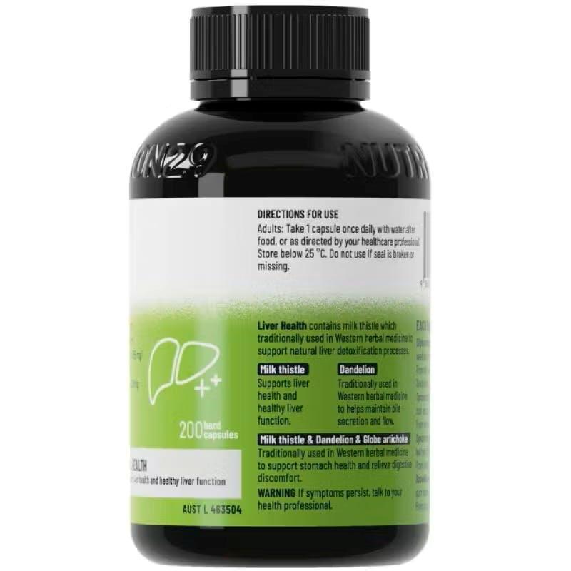 Nutrition29 By Brauer Liver Health 200 Capsules