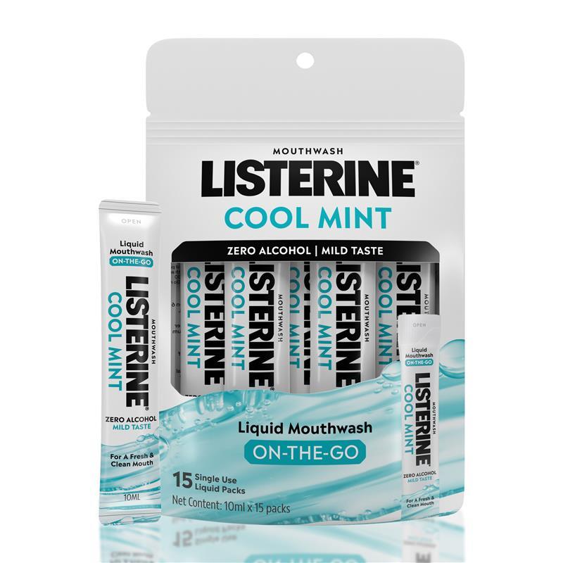 Listerine Mouthwash Cool Mint Zero 10ml x 15 Pack