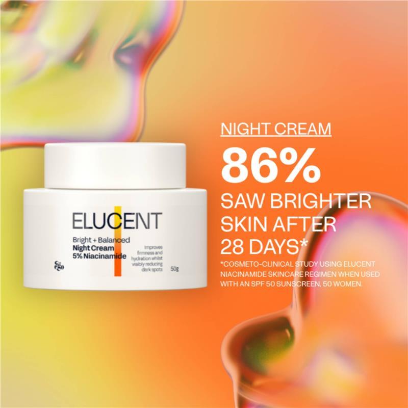 Elucent Bright + Balanced Night Cream 50g