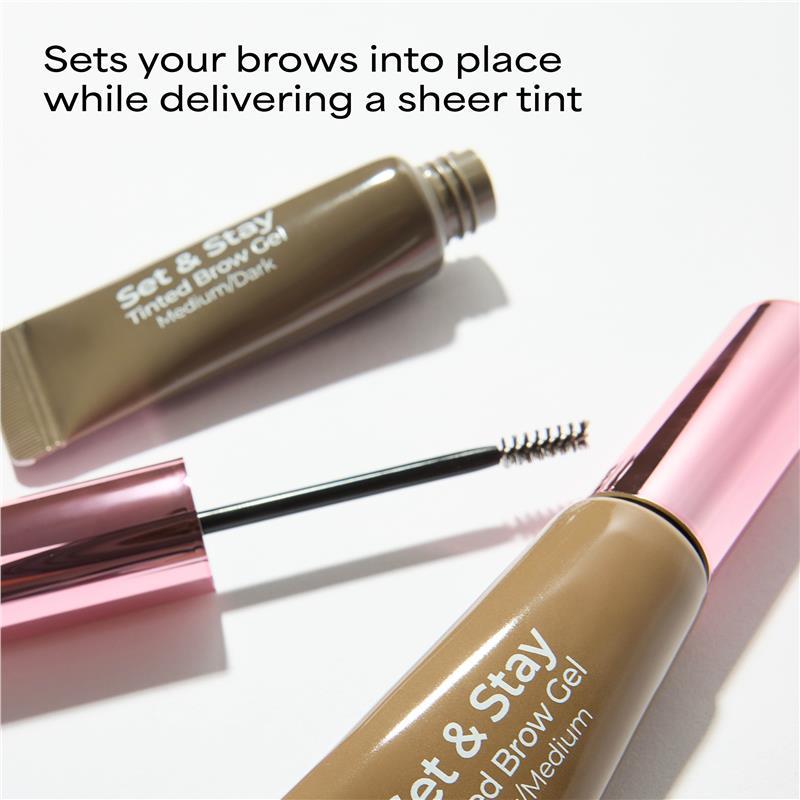 MCoBeauty Set & Stay Tinted Brow Gel Light/Medium