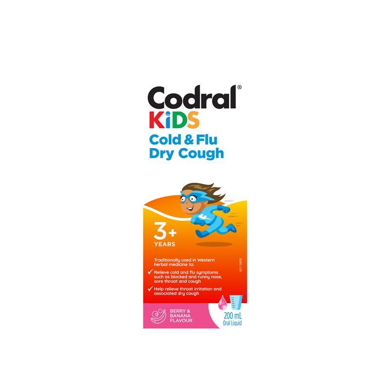 Buy Codral Kids Cold & Flu Dry Cough 200mL online at Chemist Warehouse
